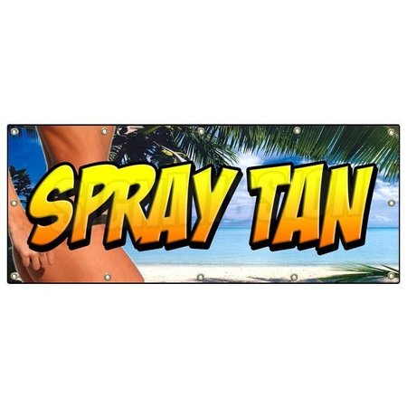 SIGNMISSION SPRAY TAN BANNER SIGN tanning salon spa lotion signs suntan B-120 Spray Tan